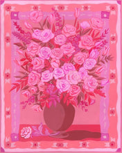 Load image into Gallery viewer, Paint-Along: Pink Floral Canvas with Jules Monson

