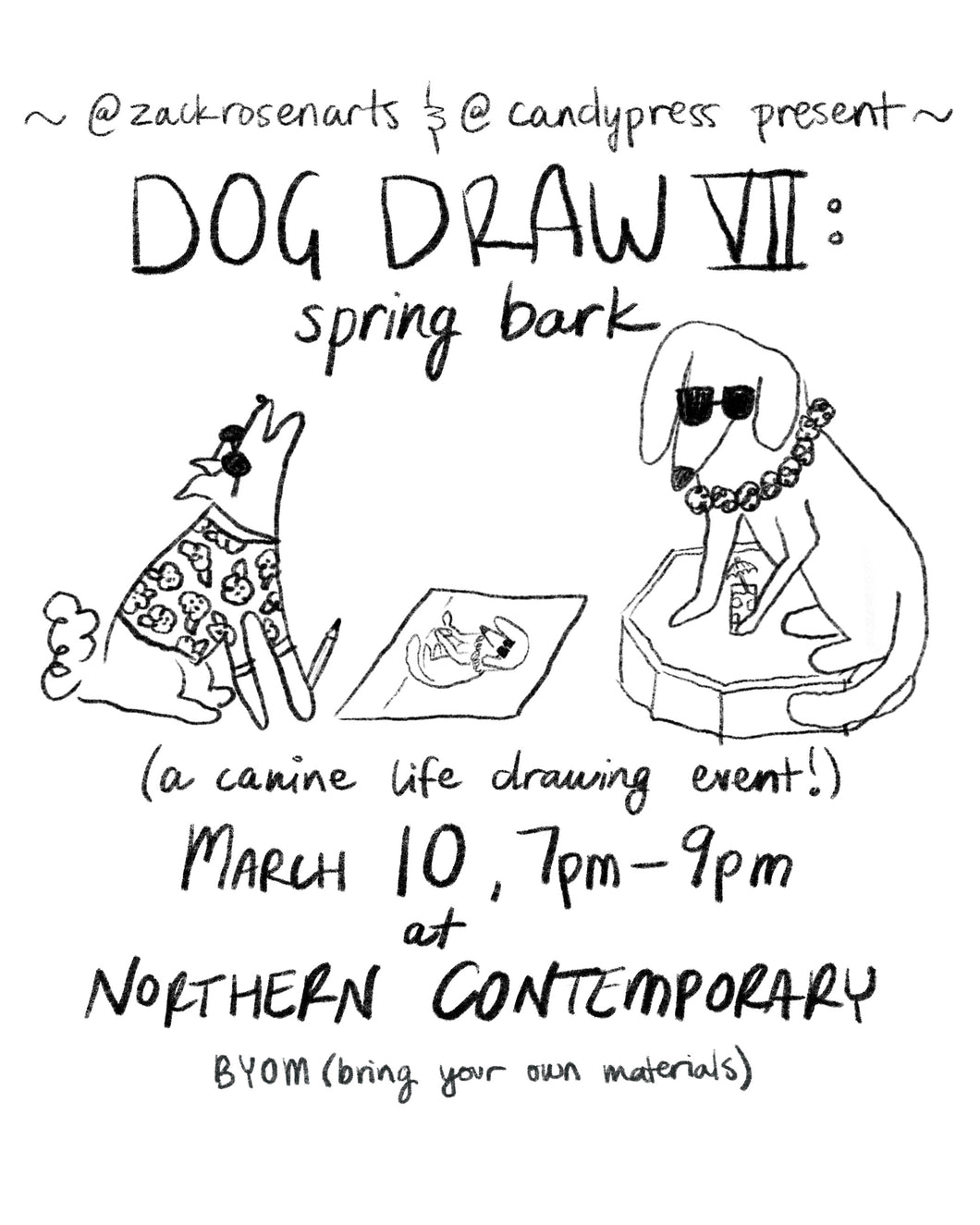 Dog Draw VII: Spring Bark