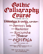 Load image into Gallery viewer, Gothic Calligraphy Course
